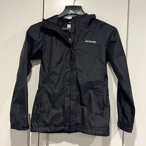 Columbia black rain jacket